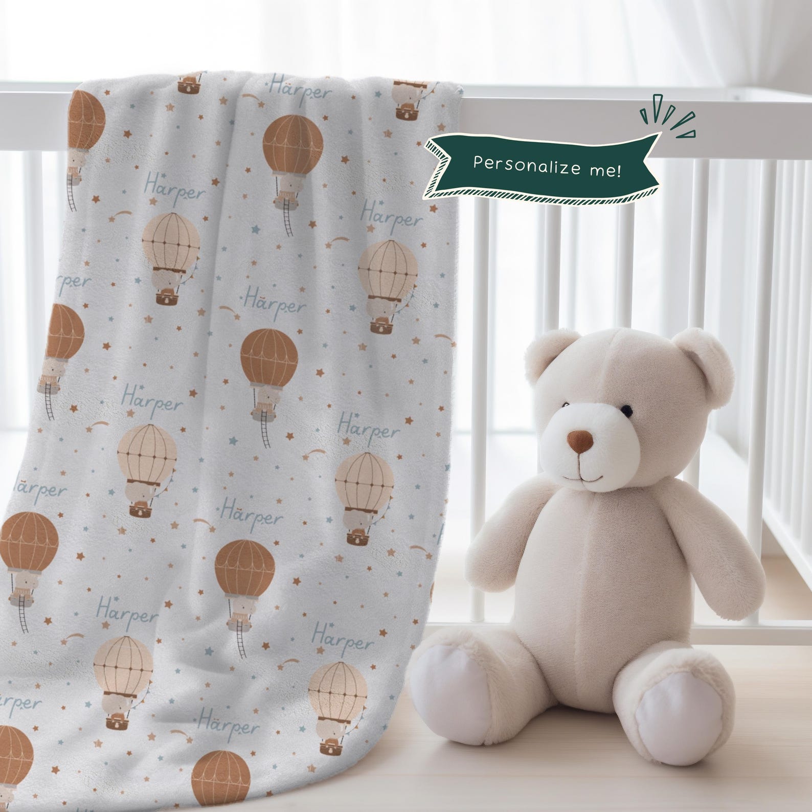Kid's Custom Name Blanket | Children's Personalized Cute Adventure ...