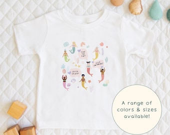 Mermaid Party | Cute Children's Whimsical Diverse Under Water Mermaids Positive Theme Gift For Mermaid-Lover Kids & Sleeve Cute Baby Onesie®