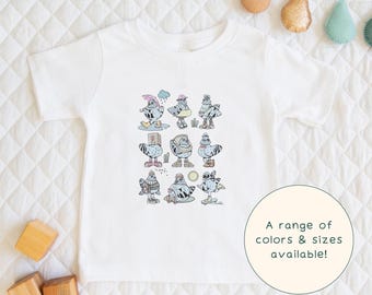 Pigeon Squad | Cute Children's Fun Pigeon Cartoon Characters Urban-Themed Gift For Pigeon-Lover Kids & Sleeve Cute Baby Onesie®