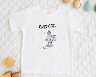 Explore Pigeon | Children's T-Shirt Cute Pigeon Themed Gift For Kids & Bird Lover Short Sleeve Cute Baby Onesie®