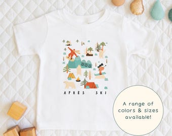 Après Ski | Cute Children's Winter Holiday Vacay Snowboard Ski Resort T-Shirt Gift For Kids, Adults & Short Sleeve Snow-Lover Baby Onesie®