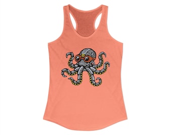 Steampunk Octopus Racerback Tank | BlakOpal Designs Original Artwork