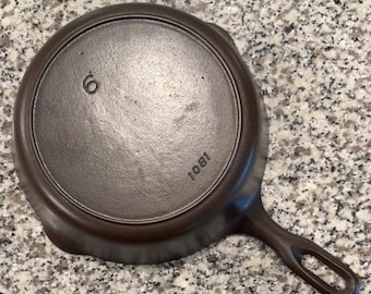 Griswold Iron Mountain #6 Cast Iron Skillet 1081 Fully Restored