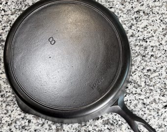 Griswold Iron Mountain #8 Cast Iron Skillet 1033 Heat Ring Restored