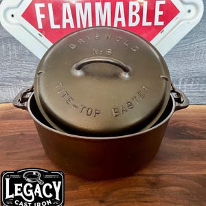 調理器具 Rare GRISWOLD DUTCH OVEN Vintage No.8 Vintage Griswold 8 Dutch Oven - Etsy