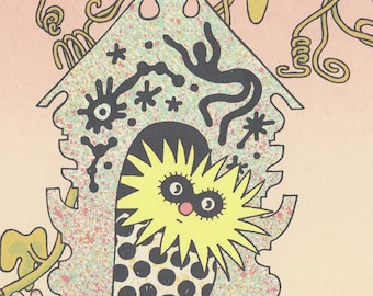 prickles dream house silkscreen
