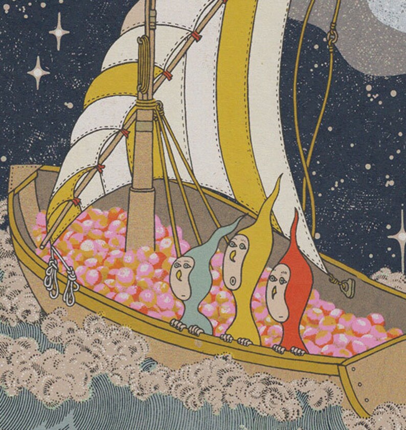wind snakes and the fruit ship silkscreen