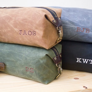 Personalisierte Kulturtasche für Männer, Herren Dopp Kit, Trauzeugen Geschenk, Vatertagsgeschenk, Made in USA
