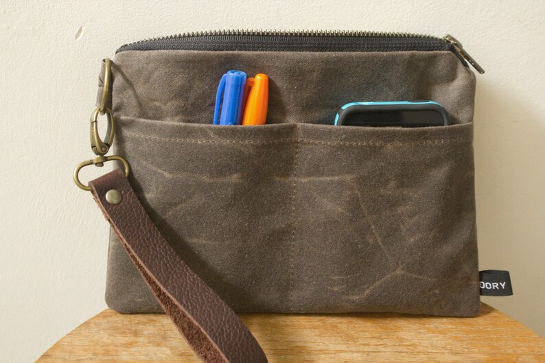 WAXED CANVAS Wrislet Murse Men's Bag Wallet Small Bag - Etsy