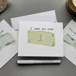 3er Pack Dollarkarten | Handgemachte Aquarell Grußkarten