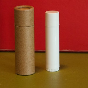 100 Eco Friendly Lip Balm Tubes .3oz 8.5g, Bulk Kraft Paper Push Up Cosmetic Container, Wholesale Compostable Eco Friendly Packaging image 6