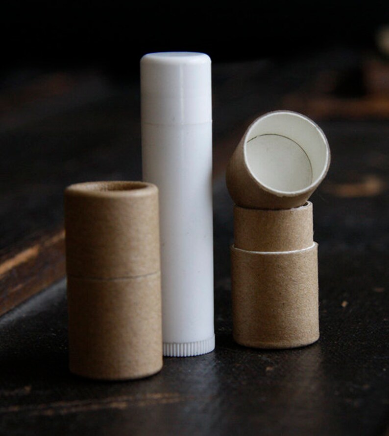 10 Eco Lip Balm Tubes .2oz 5g Short Style Kraft Paper Etsy