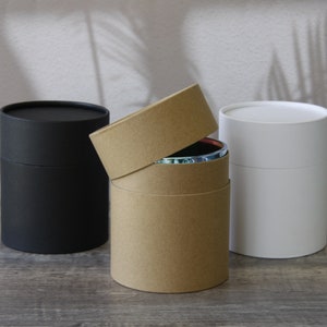 6 tarros ecológicos para tarro de vela de vidrio de 12 oz, envases de tubo de papel grandes, contenedores sin forro
