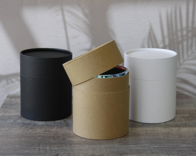 12 Eco Jars for 12 oz Glass Candle Jar Large Paper Tube Packaging Unlined Containers