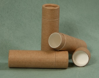 20 Cardboard Lip Balm Tubes - Eco Friendly, Recyclable & Sustainable 1/3 oz