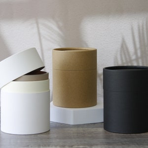 6 tarros ecológicos para tarros de vela de vidrio de 8 oz, envases de tubo de papel, envases sin forro