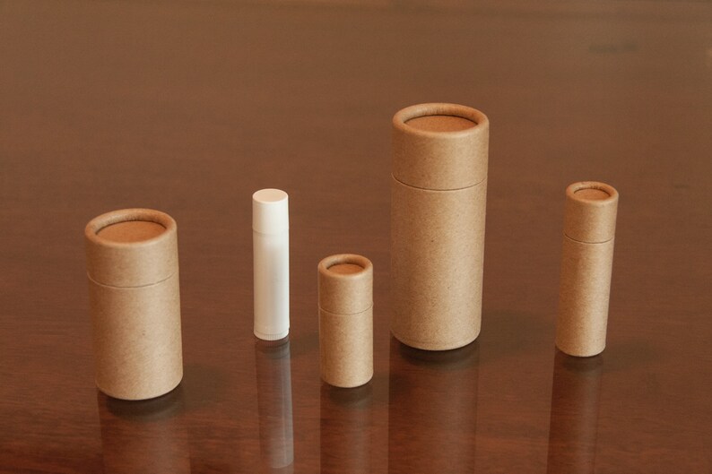 100 Eco Lip Balm Tubes .3oz 8.5g Kraft Paper Cardboard Etsy Australia