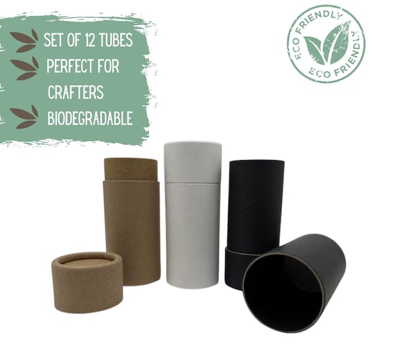 12 Eco Balm Tubes 2oz 60g Kraft Paper Cardboard Push-up Cosmetics