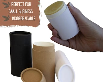 200 tubos de bálsamo Push Up de 70 g y 2,5 oz: embalaje sostenible al por mayor para desodorantes y cosméticos naturales, embalaje ecológico, 70 ml y 2,5 oz