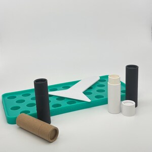 12 Eco Friendly Lip Balm Tubes .3oz 8.5g, Biodegradable Kraft Paper Cardboard Push Up DIY Cosmetic Container, Home Craft Packaging image 10