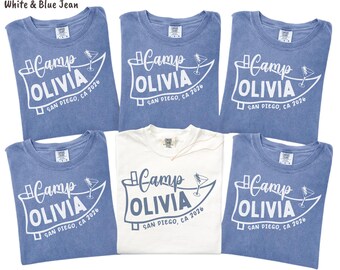 Custom Camp Bachelorette Shirts Camping Trip Matching Outfit Outdoor Mountain Bride Tee Retro Lake Themed Bridal Party  Lake Bach Girls Tee
