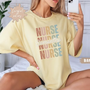 Comfort Colors RN Nurse Shirt,  Nurse Practitioner Tee, Nurse Appreciation Gift, Medical Assistant T-shirt, Future NICU Nurse T shirt