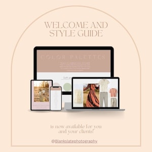 Welcome and style guide template for Family and lifestyle Photographers