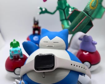 Snorlax Apple Watch Charging Station: Pokémon-Inspired Bedside Accessory for Apple Watch Users