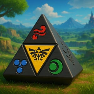 Zelda-Inspired Custom 3D Printed Game Controller Stand: Unique Display for Nintendo Fans