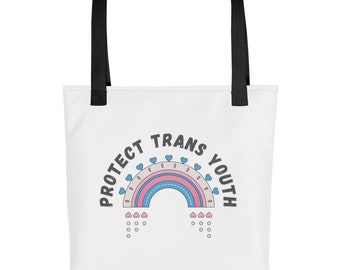 Protect Trans Kids | Protect Trans Youth | Trans Rights | Transgender | Trans Flag | LGBTQIA+ | Pride | Trans Shirt | Tote bag
