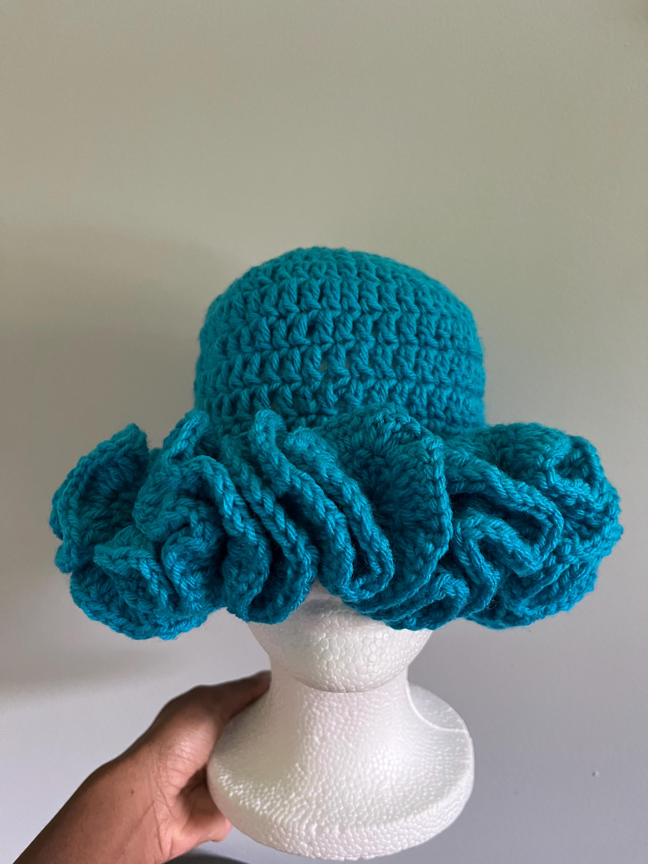 Crochet Ruffle Hat - Etsy