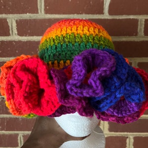 Crochet Ruffle Hat