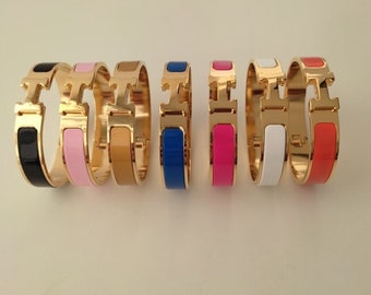 Bracelet en émail délicat 18 carats, bracelet pour femme en plaqué or, cadeau pour elle