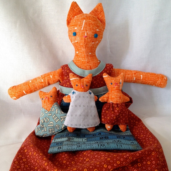 Mama Cat and Her Skirt - Dwelling Kittens Pattern