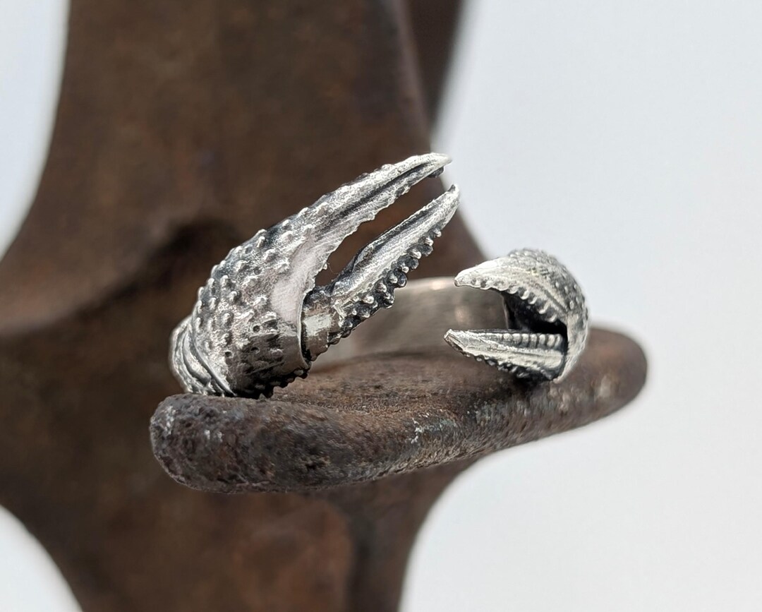 Crayfish Rings Crawfish Ring - Handmade Crayfish Crawdad Claw Adjustable Ring in ...
