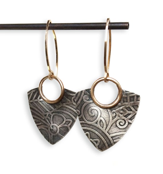 Industrial earrings sterling silver deals