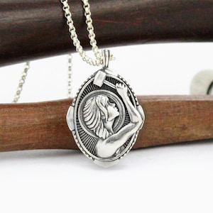 Fierce Women Saint Necklace - Patron Saint Medallion Pendant Feminist Warrior Badass Woman Empowerment Survivor