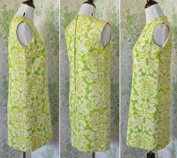 FILIGREE 1960's Vintage Bright Lime Green Yellow … - image 5