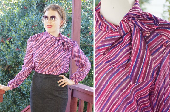 EGGPLANT 1970's 80's Vintage Colorful Purple + Blu