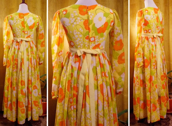 SUNSHINE Daisy 1960's 70's Vintage Bright Golden … - image 6