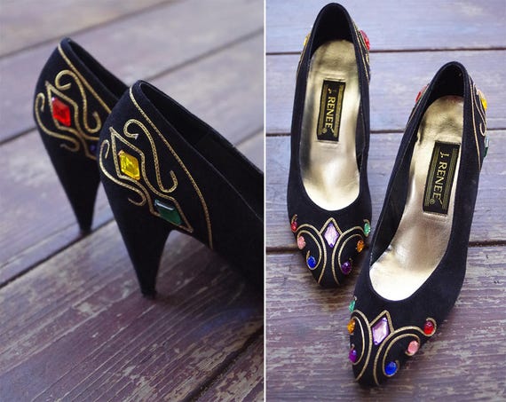 BEJEWELED 1980's 90's Vintage Sexy Metallic Gold +