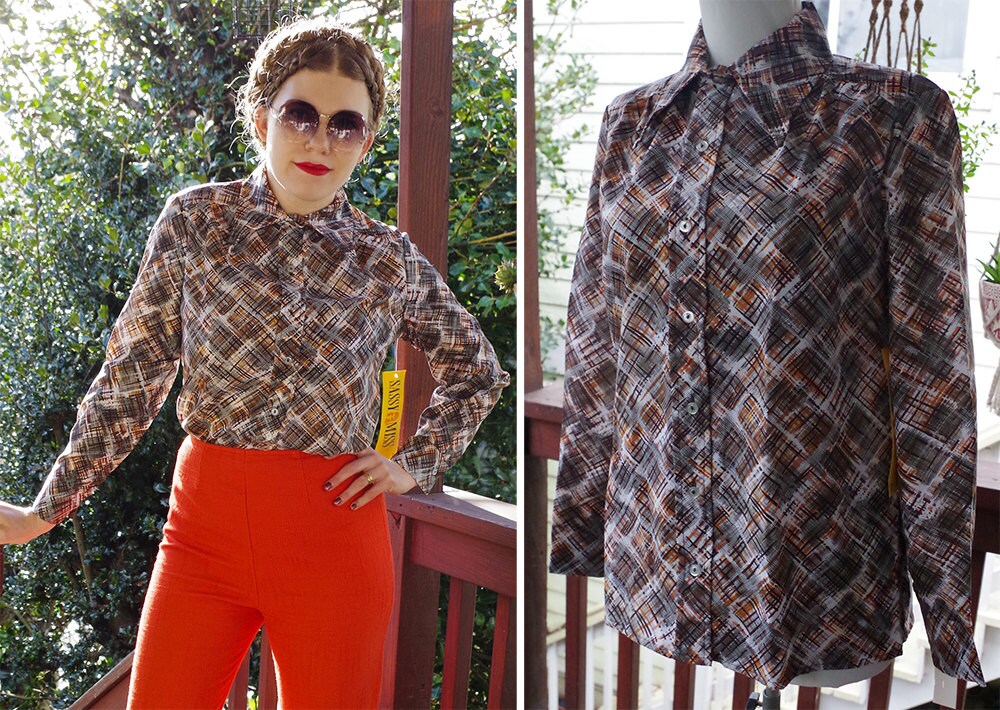 出産祝い 1960 Deadstock Blouses - Etsy トップス