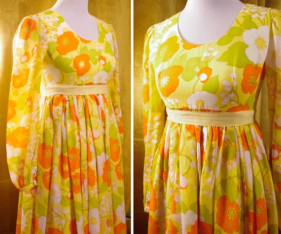 SUNSHINE Daisy 1960's 70's Vintage Bright Golden … - image 2