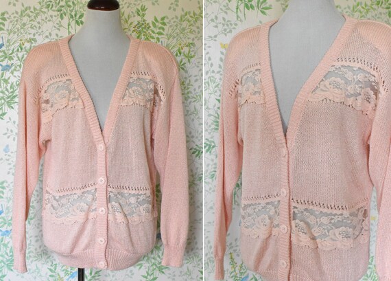 Light pink sheer cardigan deals
