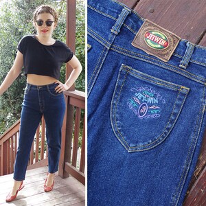 80s Frederick's Of Hollywood Cut Out Jeans - Medium, 28