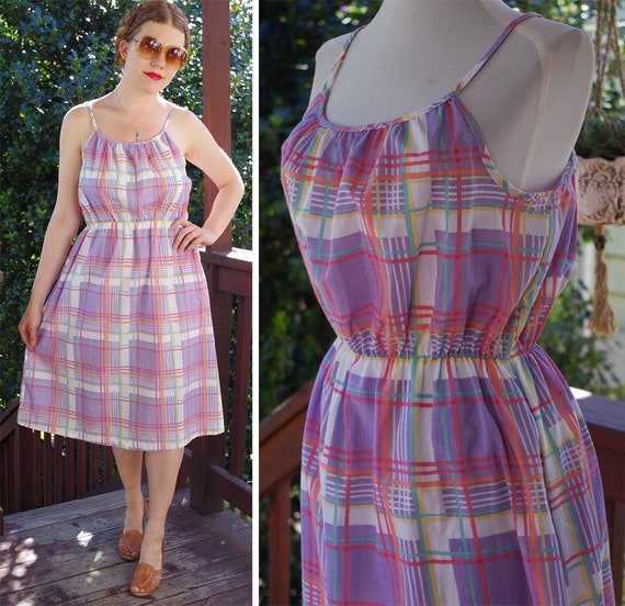 LAVENDER 1970's 80's Vintage Light Purple & Pink P