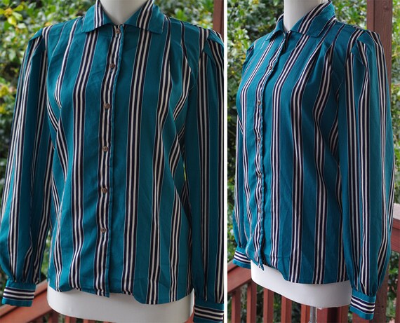 NEIMAN Marcus 1970's 80's Vintage Teal Blue Secre… - image 3