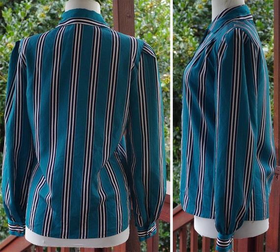 NEIMAN Marcus 1970's 80's Vintage Teal Blue Secre… - image 4