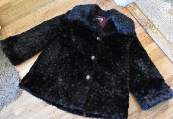 MOSAIC 1960's 70's Vintage Super Fuzzy Faux Fur D… - image 9