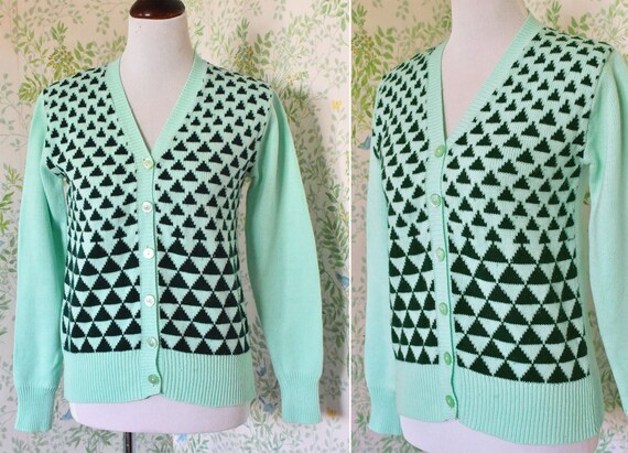 TRIANGLES 1960's 70's Vintage Geometric MOD Brigh… - image 2